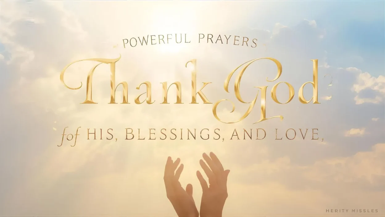 Prayers to Thank God