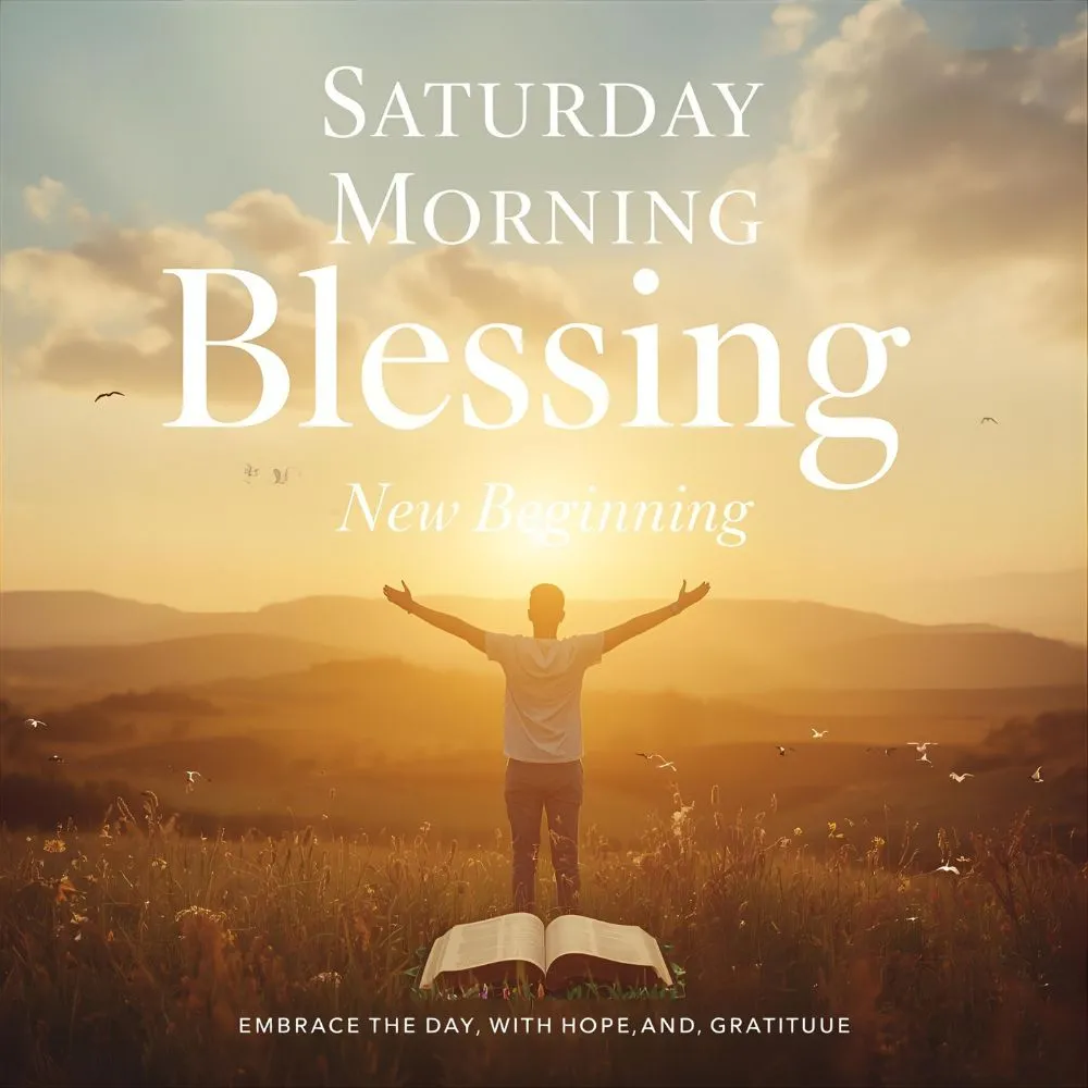 Saturday Morning Blessing for a New Beginning