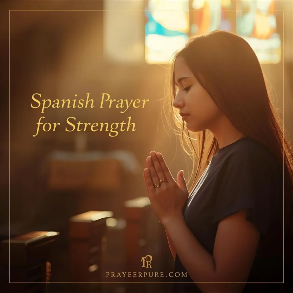 Spanish Prayer for Strength 
