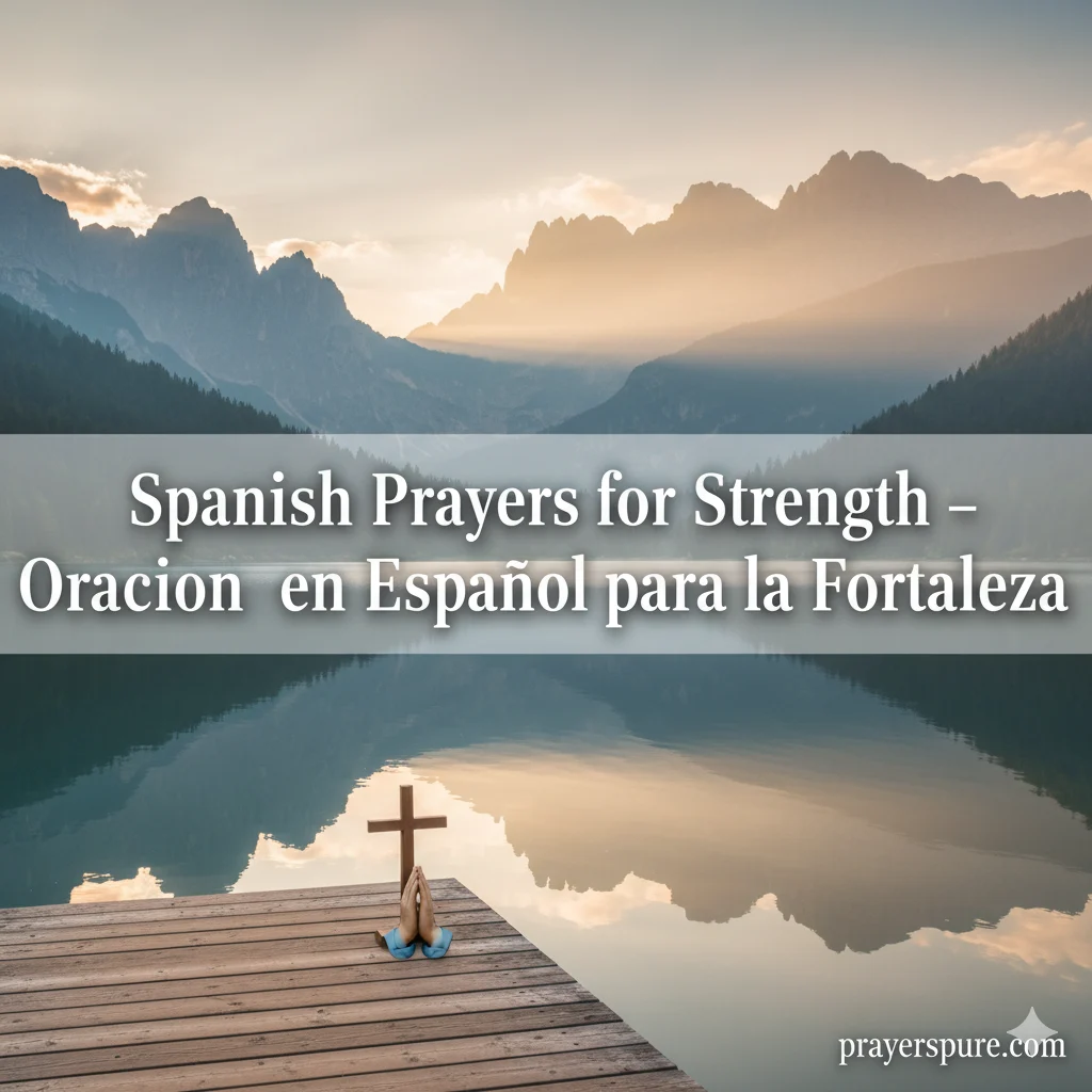Short Spanish Prayers for Strength - Oraciones para la Fortaleza