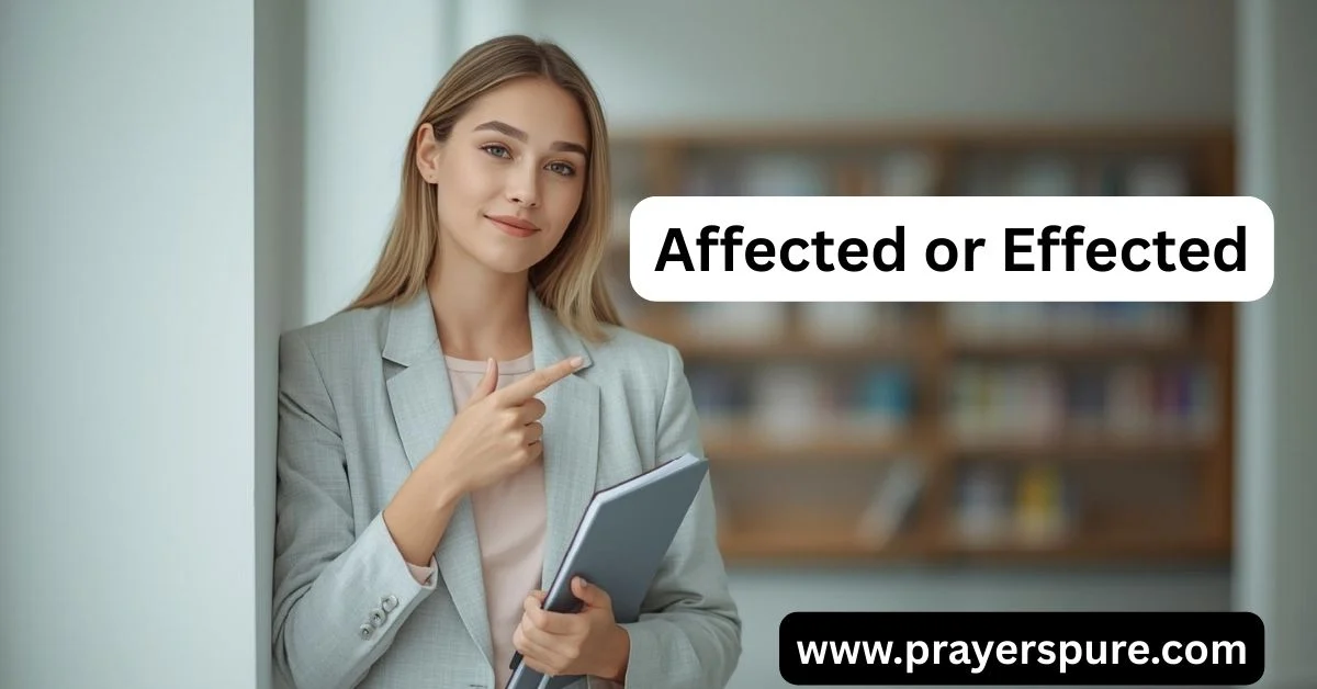 Affected or Effected