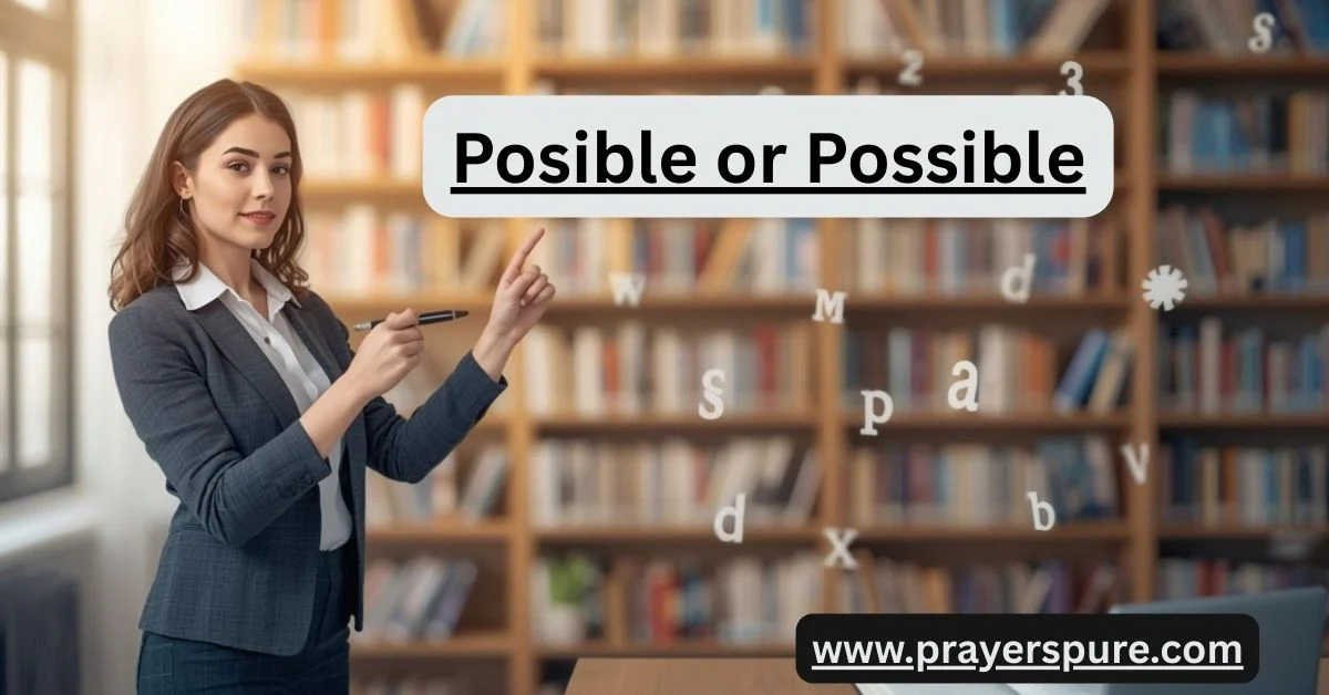 Posible or Possible