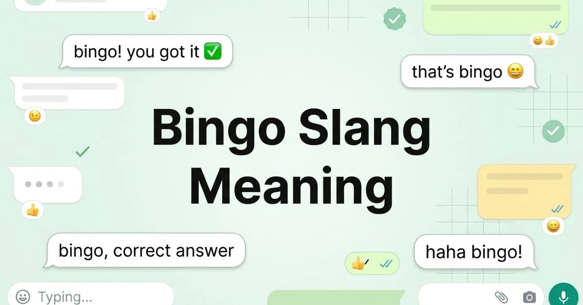 Bingo Slang Meaning
