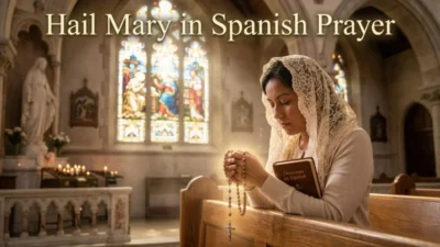 Hail Mary in Spanish Prayer